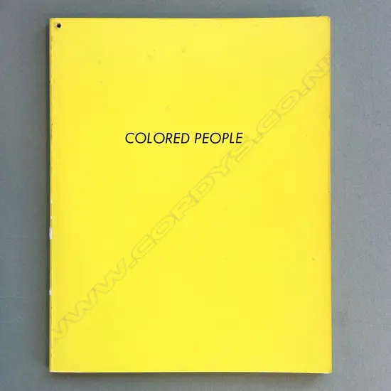 EDWARD RUSCHA: COLORED PEOPLE